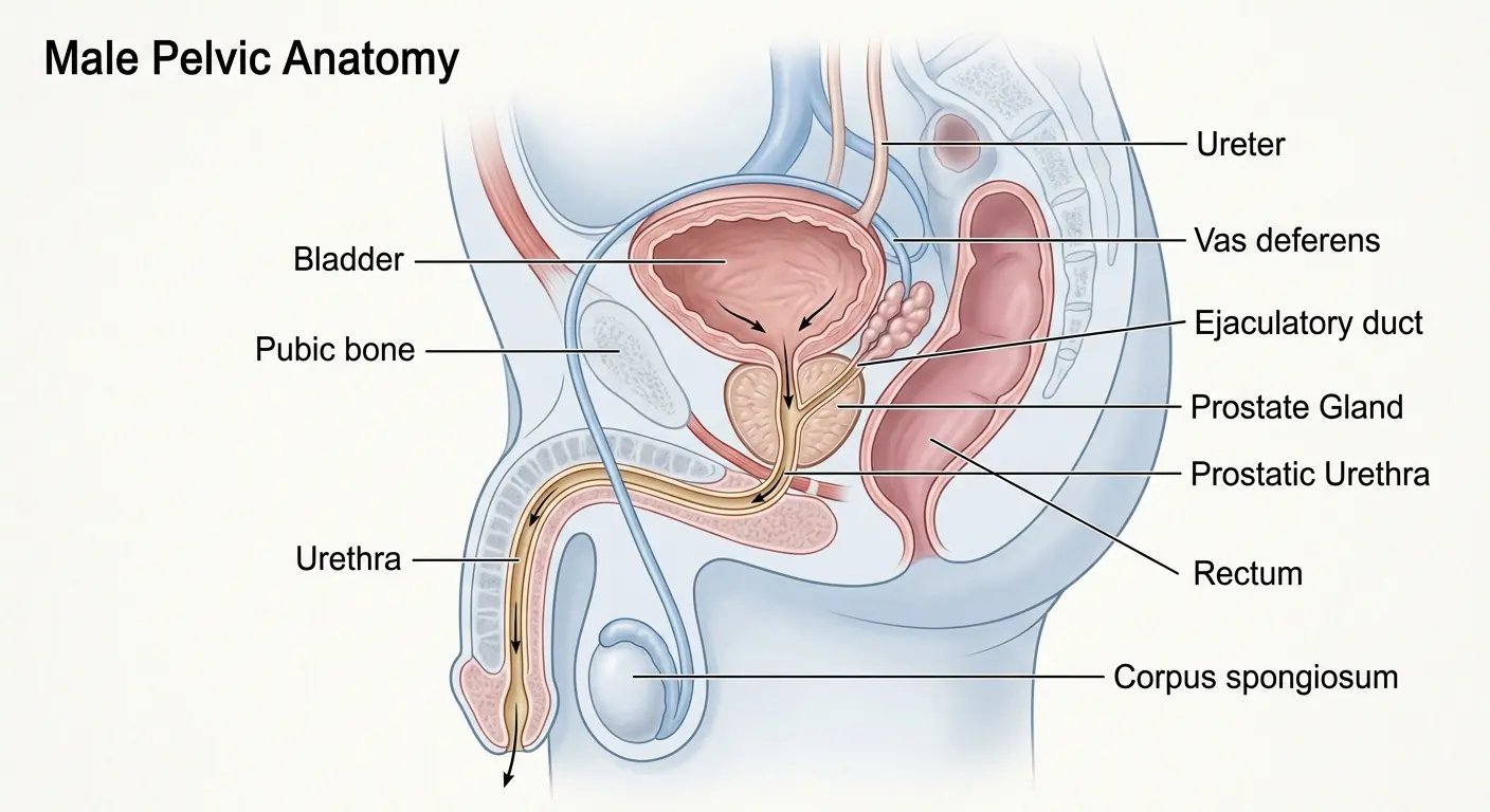 Prostata – anatomische Darstellung
