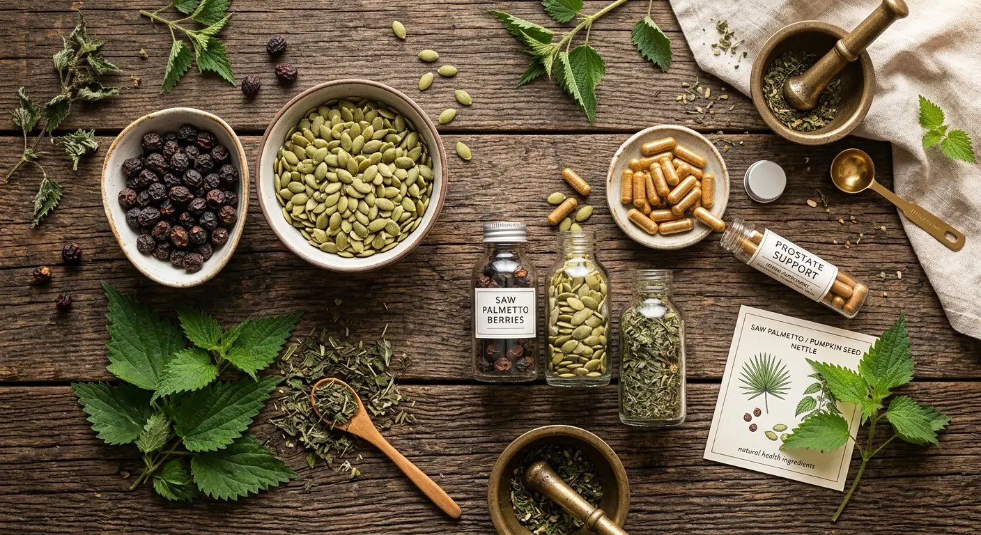 Pflanzliche Wirkstoffe: Sägepalme, Kürbiskern, Brennnessel