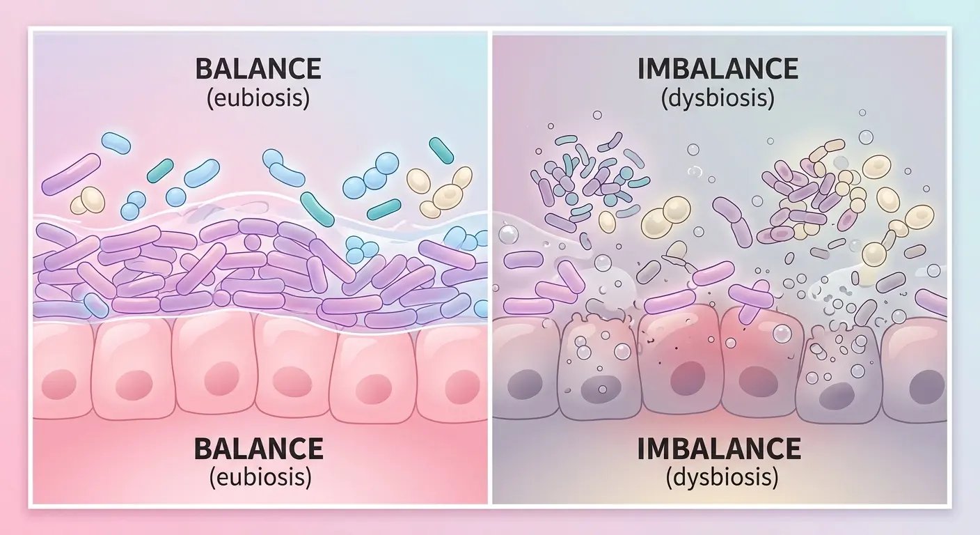 Vaginales Mikrobiom Illustration